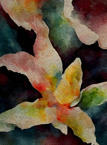 Kleurrijke abstracte bloemen No.04 | The Bohemian Vintage Collection