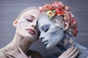 Schönheitsbild von Frauen, Hautpflege, Körperpflege, Schönheitssalon, Kunstdesign