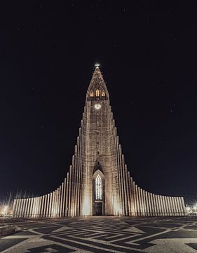 Hallgrimskerk Hallgrimskirkja in Reykjavík, IJsland van Patrick Groß