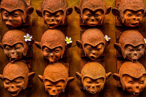 Ton-Äffchen Gesichter