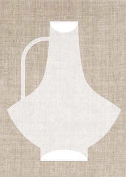 TW Living - Linen collection - vase white two van TW living