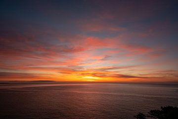 Sunrise on the beach on the coast of Sardinia by Leo Schindzielorz