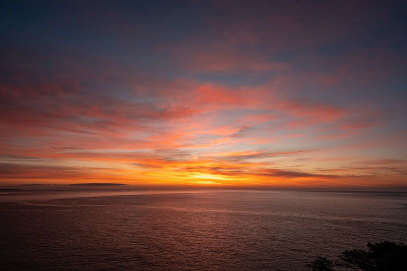 Sunrise on the beach on the coast of Sardinia by Leo Schindzielorz