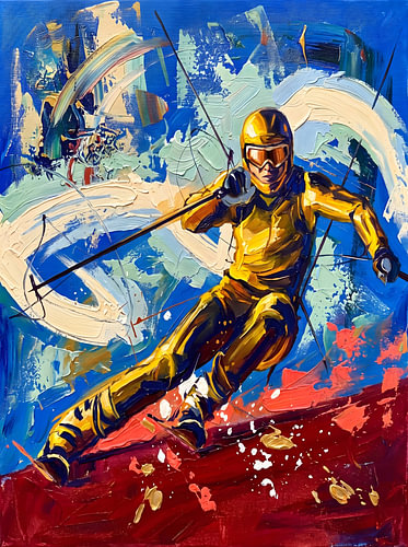 Dynamic Skiing Action