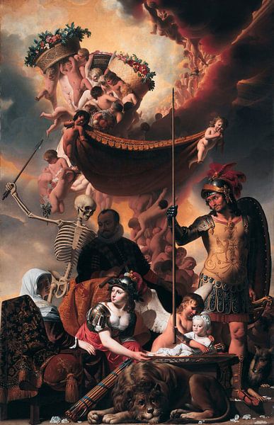 Cäsar van Everdingen, Die Geburt von Friedrich Heinrich, um 1650 von Atelier Liesjes