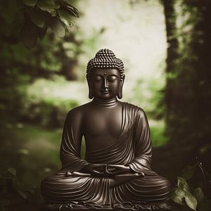Spirituelles Gleichgewicht - Meditierender Buddha
