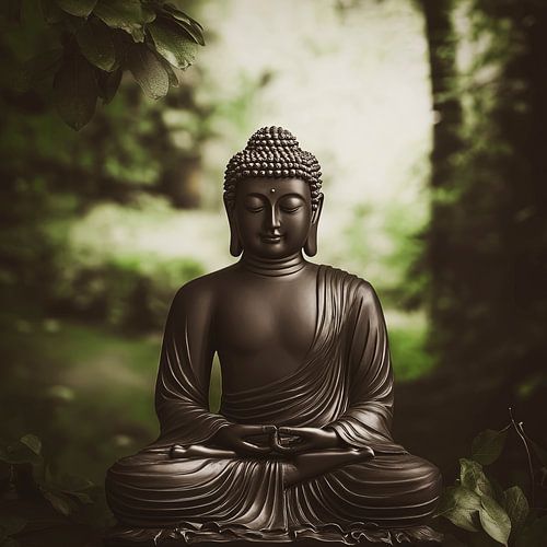 Spirituele balans – Mediterende Boeddha