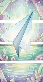 Lackmuspapier-Flugzeug