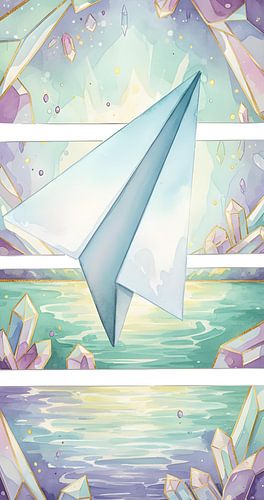 Lackmuspapier-Flugzeug