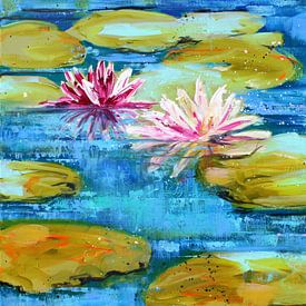 Waterlelies van Atelier Paint-Ing