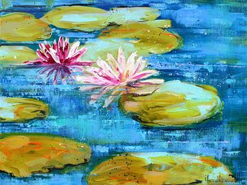 Waterlelies van Atelier Paint-Ing