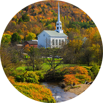 Herfst in Stowe, Vermont van Henk Meijer Photography
