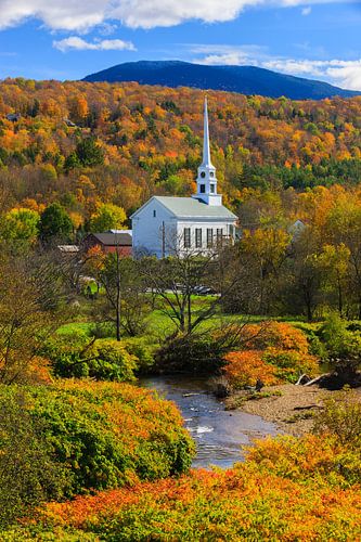 Herfst in Stowe, Vermont