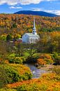 Herbst in Stowe, Vermont von Henk Meijer Photography Miniaturansicht