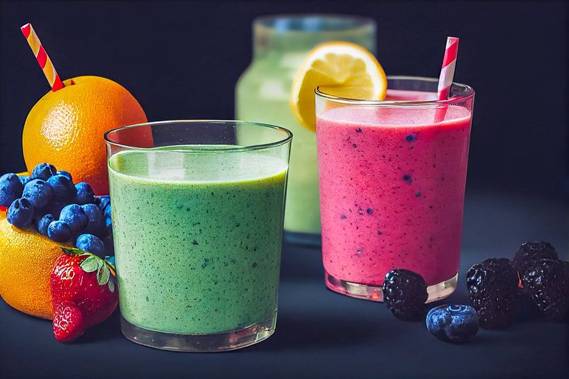 Fruitcocktail met vruchten Illustratie 03 van Animaflora PicsStock