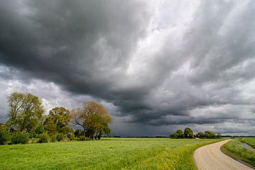 Ciel orageux sur le Kampereiland sur Sjoerd van der Wal Photographie
