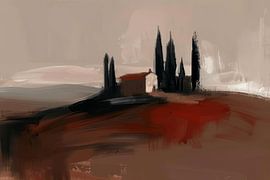 The house on the hill in Tuscany