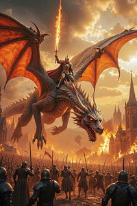 THE DRAGON KNIGHT - Der Ritter reitet seinen gewaltigen Drachen