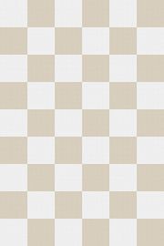 Modern abstract minimalist geometric shapes in beige and white 19. Checkerboard pattern by Dina Dankers