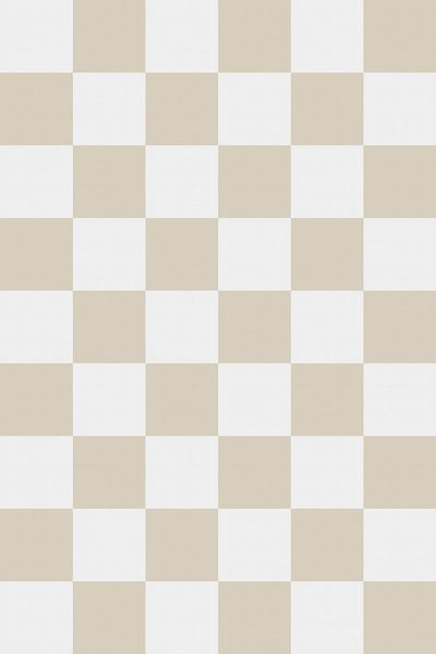 Modern abstract minimalist geometric shapes in beige and white 19. Checkerboard pattern by Dina Dankers