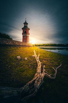 Vuurtoren Meer Moritzburg van Fotos by Jan Wehnert