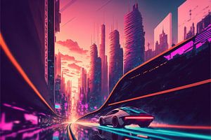 Cyber-speed, hyper-lapse, vaporwave sur Hive Arts Studio