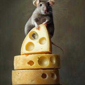 Cheese hero: The Mouse on his Throne by But First Framing