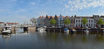Haven bij de Spijkerbrug in Middelburg van Zeeland op Foto