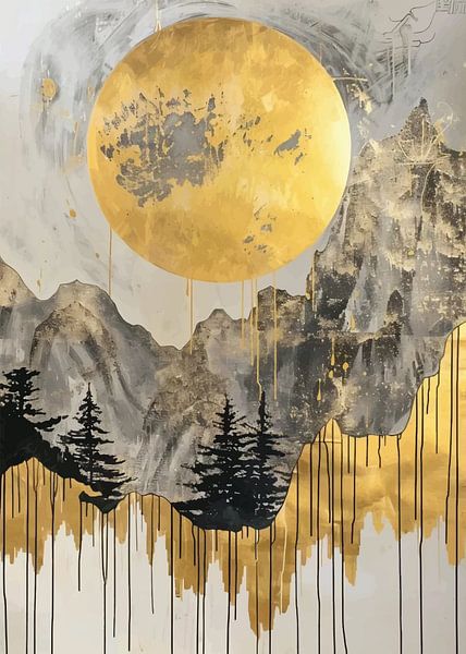 Golden Mountain Majesty by Himler Razan