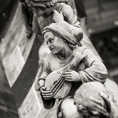 De luchtboog beelden of spuwers van de Sint-Janskathedraal in 's-Hertogenbosch,