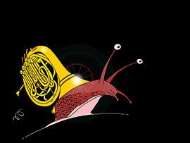 Snail and French Horn - Molto Adante by Maarten Hartog