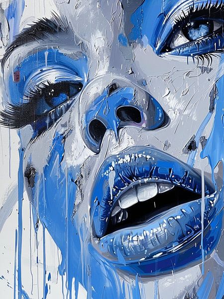 Modern Abstract Portret van SPEQ ART