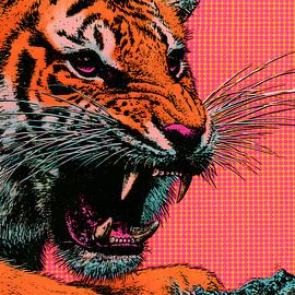 Pop-Art-Tiger von Jan Bechtum