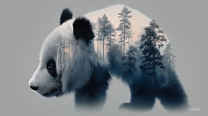 Pandabär / Pandabär von Gelissen Artworks