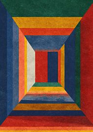 Superposition géométrique de couleurs avec effet de profondeur sur Niklas Maximilian