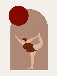 Femme forte de yoga I sur ArtDesign by KBK