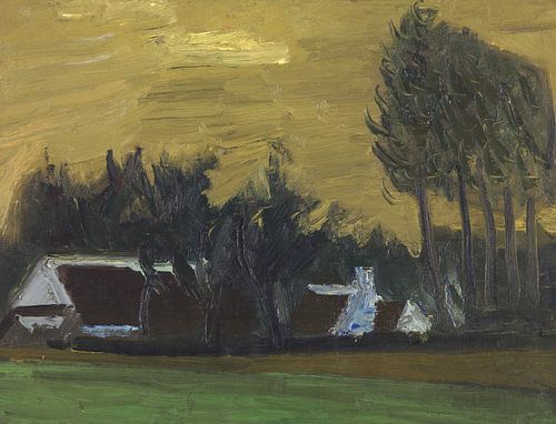 Landschap met canadabomen, Gustave De Smet, 1942