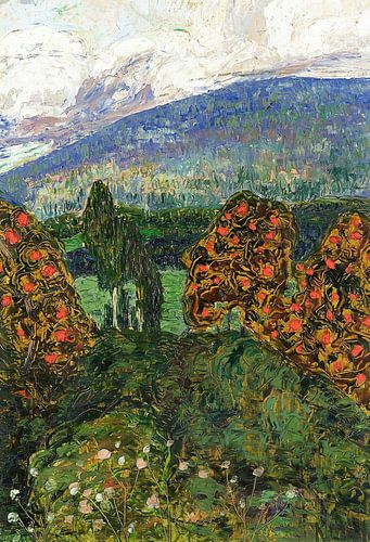 Konrad Mägi - Noors landschap (tussen 1908 en 1911)