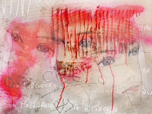 Drie jonge gezichten