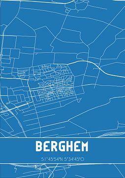 Blueprint | Map | Berghem (North Brabant) by Rezona