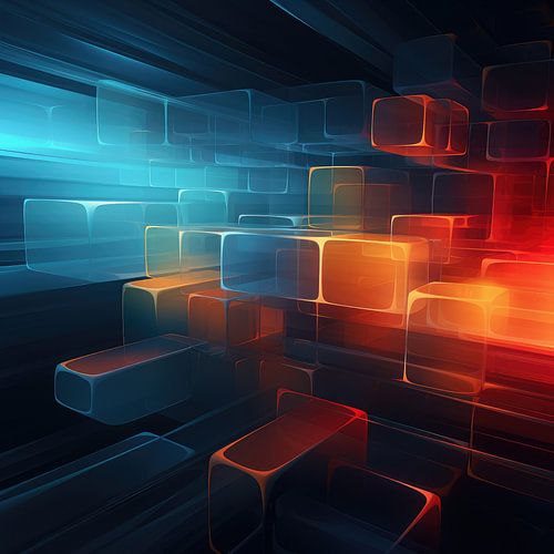 Cubes in modern style