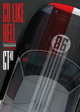 Go like Hell GT40 Ken Miles Daytona 1966 von Theodor Decker