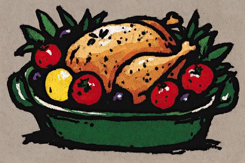 Poulet aux légumes