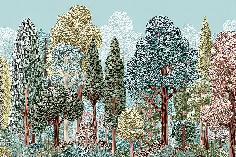 Forest Painting | Forest Whispers by Flower Studio