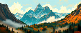 L'aube sur les glaciers sur AidasignArt