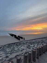 Coucher de soleil au bord de la mer sur Buro JEB ~ Studio NotARTificial