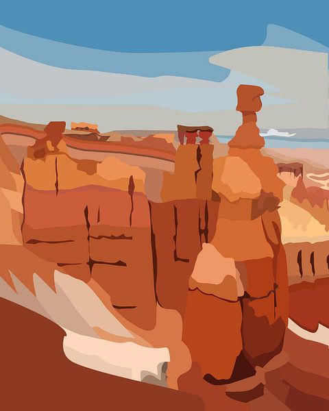 Le marteau de Thor dans le parc national de Bryce Canyon par Marie-Lise Van Wassenhove