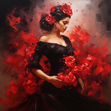 Enchanting flamenco dancer by Lauri Creates