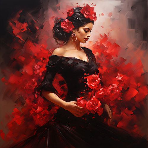 Danseuse de flamenco enchanteresse