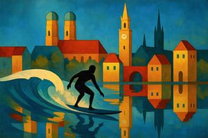Surfers in de stad